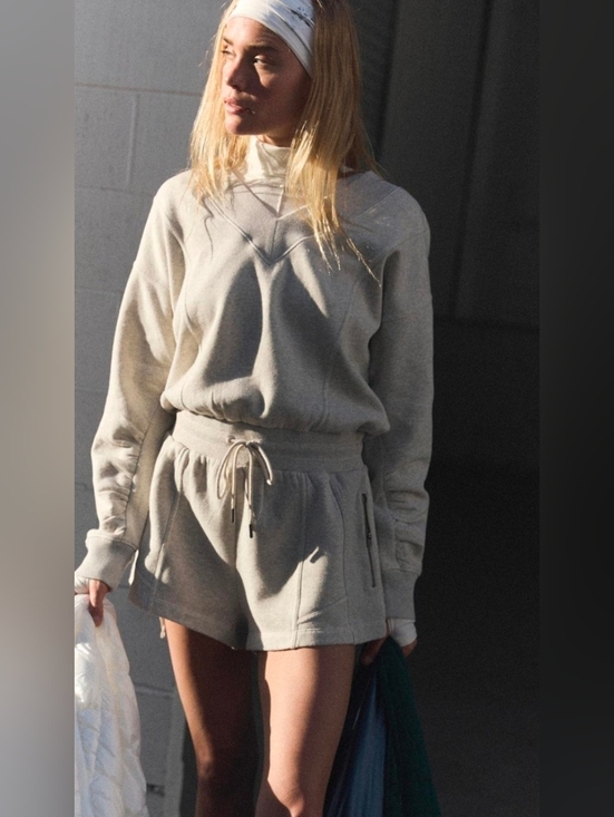 FP Movement by Free People Pants - FP Movement Intercept Romper Heather Gray XS Free People Athletic Lounge